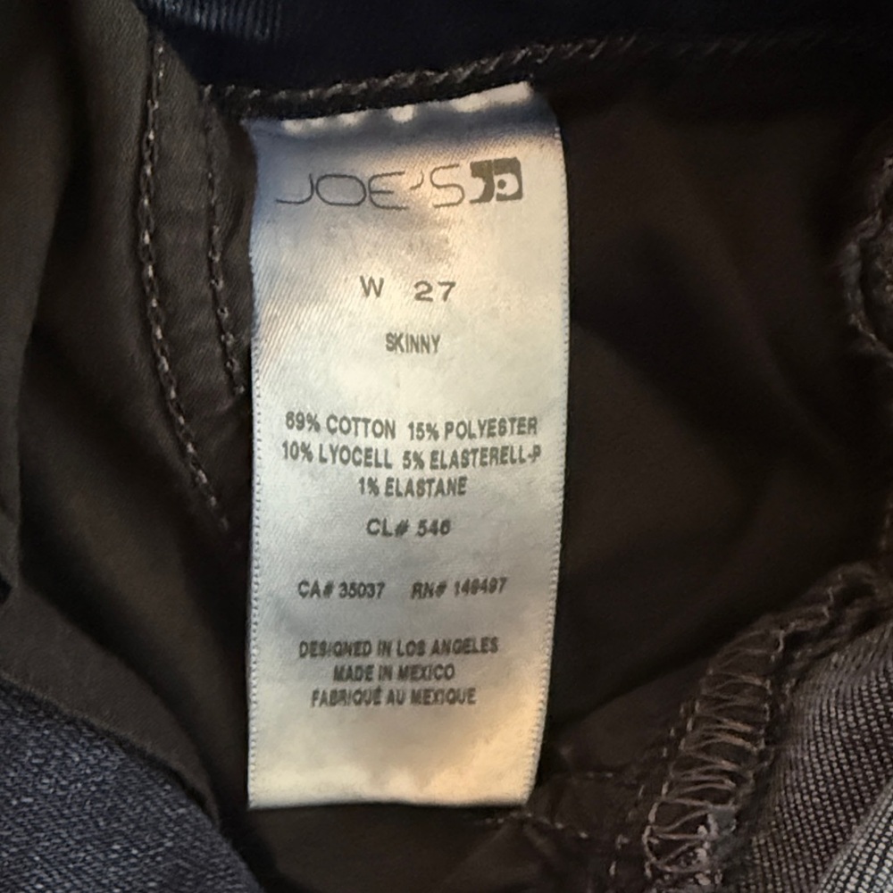 Joes Jeans Dark Blue Skinny Jeans SZ 27 - Picture 6 of 9